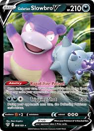 How to make laminated print and play cards. Galarian Slowbro V Darkness Ablaze Pokemon Card Pikawiz