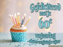 Jakosawi E Cards 60 Jaar Cupcake
