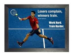 Quotations by novak djokovic, serbian athlete, born may 22, 1987. Novak Djokovic 5 Tennis Motivation Inspiration Poster Sport Work Hard Quote Ebay
