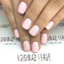 Christmas nail art ideas from pinterest. Pink Gel Nail 40 Ideas For A Perfect Nail Art Ideas Perfect Pink Sparkle Nails Pale Pink Nails Blush Pink Nails