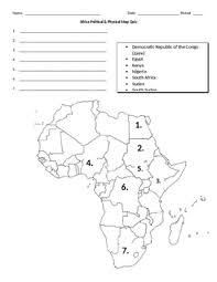 Africa physical features map quiz review. Africa Map Quiz Worksheets Teaching Resources Tpt