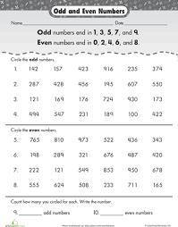 Odd Or Even Worksheet Education Com 2nd Grade Math Worksheets Mathematics Worksheets Mental Maths Worksheets