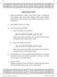 Hanya saja untuk shola witir bisa dilaksanakan hanya satu rakaat. Panduan Cara Solat Tarawih Dan Witir Kfzoom
