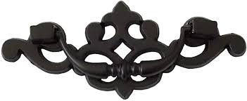 A meeting of attractive and streamlined elements, the mergence collection adds a touch of modern flare with its. Lbfeel 2 5 Drop Bail Dresser Drawer Pulls Handles Black Antique Bronze Rustic Kitchen Cabinet Knob 64mm Black Amazon Com