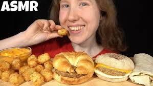 ASMR ENGLISH BREAKFAST MUKBANG (No Talking) EATING SOUNDS