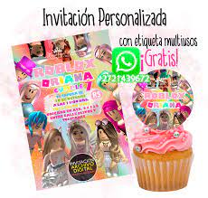 Roblox is an online game platform and game creation system that allows users to program games and play games created by other users. Invitacion Roblox Nina Multicolor Invitaciones Digitales Invitaciones Kits Imprimibles