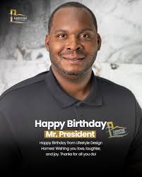 Happy Birthday, Derrick Henderson! From all of us at Lifestyle Design  Homes, thank you for being the kind of leader who doesn't just guide us—but  challenges us, inspires us, and believes in