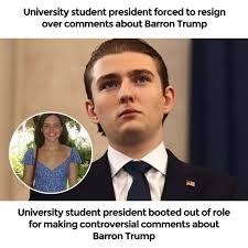 Kaya Walker resigned after backlash over her Barron Trump comments.