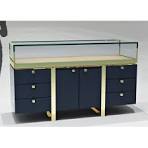 sitting display counter design for jewellery showroom