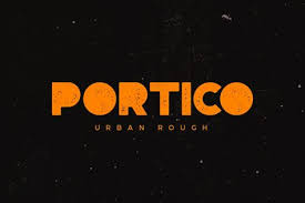A Bold Display Font That S Great For Titles And Big Text This Version Of Portico Features A Filled Design With Distressed Font Elegant Serif Fonts Envato