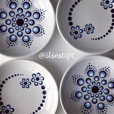 Porselein Stippen Theetipjes Dot Art Painting Pottery Painting Designs Paint Your Own Pottery