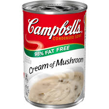 The cream of mushroom soup gravy is great on both the pork chops and mashed potatoes. Campbell S Condensed 98 Fat Free Cream Of Mushroom Soup 10 5 Oz Can Walmart Com Walmart Com