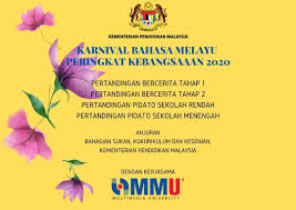Saya mau bercerita tentang pengalaman saya beberapa waktu yang lalu. Karnival Bahasa Melayu 2020 Peringkat Kebangsaan Home Facebook