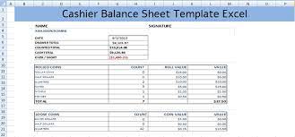 If the specific day of the month is inconsequential, such as the billing date for monthly bills. Cashier Balance Sheet Template Excel Spreadsheettemple