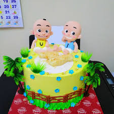 Upin ipin spesial kue ulang tahunподробнее. Upin Ipin Birthday Cake Fondant Atilia Cake Shop Facebook