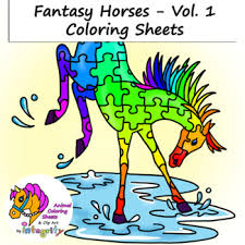 Get hold of these colouring sheets that are full of fantasy pictures and offer them to your kid. Horse Coloring Pages Vol 1 Fantasy Genre 8 Fun Coloring Sheets