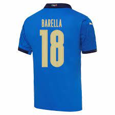 Italien setzte sich in amsterdam durch einen sehenswerten kopfballtreffer von nicolò barella in der ersten halbzeit knapp gegen die niederlande durch. Puma Italien Barella 18 Home Trikot 2020 2021