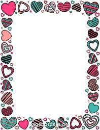 Printable Heart Doodle Border Use The Border In Microsoft Word Or Other Programs For Creating Flyers Invitat Heart Doodle Doodle Borders Floral Border Design