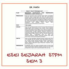 Sejarah stpm / penggal 1 : Dr Math Nota Sejarah Stpm Penggal 3 E Book Shopee Malaysia