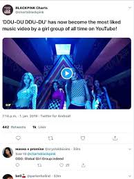 Ddu Du Ddu Du Has Now Become The Most Liked Music Video By