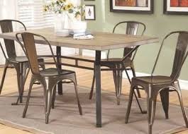 Dervon Collection 71650t5c 5 Pc Dining Room Set With Dining Table And 4 Side Chairs In Light Oak
