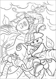 Childrens winter boots coloring page. Printable Coloring Sheets Puss In Boots 6