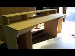 Composers desk, industrial style studio workstation, music production desk, gaming table, office desk, keyboard stand, table. Building Home Studio Recording Desk Youtube