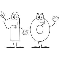 Desenho Para Colorir E Imprimir De Numero 10 Divertido