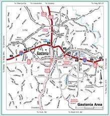 Map of north carolina (nc). Highway Map Of Gastonia North Carolina Avenza Systems Inc Avenza Maps