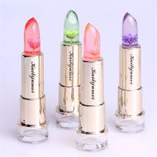 Shop lip gloss from fenty beauty by rihanna. Kailijumei Fancy Jelly Lipstick With Real Flower And Gold Flakes Lippielust