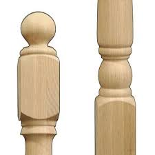 You can choose from squaretop or pintop balusters, as shown in the photo. Wood Floors Plus Newels Stair Parts Newel 4010 Unfinished Red Oak 3 Inch X 48 Inch Bt