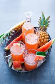 Soda Maison Pasteque Ananas Recette Recette Jus Smoothie Pasteque Cocktail Pasteque