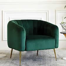 Amazonsmile Irene House Modern Accent Chair Style Velvet Upholstered Living Room Accent Chair With G Green Chair Living Room Modern Accent Chair Accent Chairs