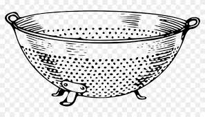 Cooking clip art black and white. Clipart Kitchen Utensils Clip Art Colander Png Download 4564004 Pikpng
