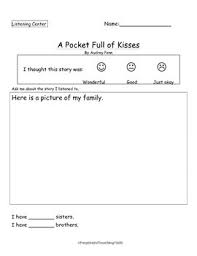 Comprehension by chapter, vocabulary challenges, creative reading response activities and projects, tests, and much more! A Pocket Full Of Kisses By Audrey Penn Listening Center Activity Reading Comp