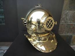 Pastel colors and springtime elements — such as watering cans and cute umbrellas — make great additions to your front door decorations for easter. Antique Us Navy Diving Helmet Boston Deep Sea Divers Scuba Solid Full Size Decor