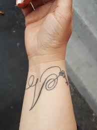 Awesome name tattoo on wrist. 65 Amazing V Letter Tattoo Designs And Ideas Body Art Guru