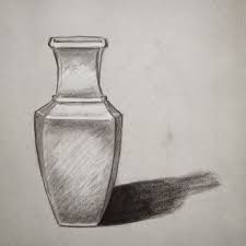 Pertimbangan aspek kerupaan dalam karya seni unsur ruang dalam sebuah karya seni rupa dua dimensi menunjukan kesan dimensi dari obyek yang terdapat pada karya seni rupa tersebut. 33 Sketsa Vas Bunga 3d