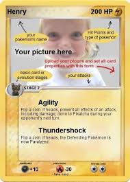 Make and print your own pokemon card