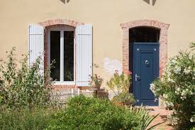 Porte D Entree Aluminium Avec Imposte Vitree Et Fenetres Grandes Hauteurs Renovation Fenetre Porte Fenetre Bois Porte Fenetre Pvc