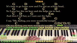 Wonderful Tonight Eric Clapton Easy Piano Cover Lesson With Lyrics Chords
