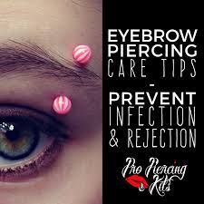 Eyebrow Piercing Care Tips Prevent Infection Irritation Rejection Professional Piercing Kits Eyebrow Piercing Piercing Care Surface Piercing