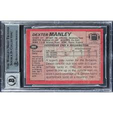 WFT Dexter Manley Signed 1983 Topps #191 Rookie Card Auto 10! BAS Slabbed