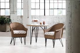 Mod Dining Chair Round End Table With Lay On Glass New From Lloyd Flanders Classic Lloyd Loom Modern Patio Furniture Furniture Outdoor Wicker Furniture