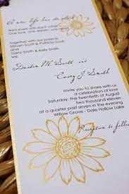 Diy Wedding Flower Invites Wedding Invitations Diy Sunflower Wedding Invitations Sunflower Wedding