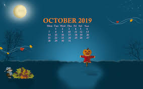 October 2019 Halloween Screensaver Wallpaper Calendar Wallpaper Desktop Calendar October Calendar Wallpaper