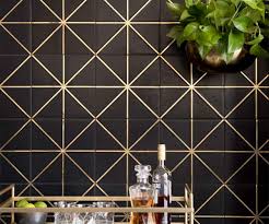 Black And Gold Kitchen Floor Tiles Gold Tile Trends Gold Tile Gold Tile Backsplash Tile Trends
