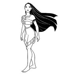 We have pocahontas coloring pages! Beautiful Pocahontas On Disney Princesses Coloring Page Kids Play Color