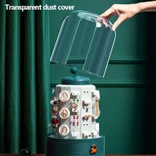 Your perfect custom diy earring holder is just one step away! Buy Xiangqinzheng Jewelry Organizer Rotating Jewelry Storage Box Earring Holder For Women Jewelry Display Stand Large Capacity Jewelry Storage Box Gifts For Women B White Online Shop Home Garden On Carrefour