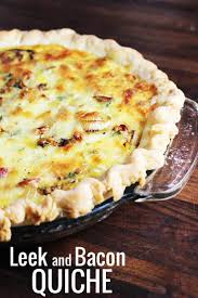 Spring Leek And Bacon Quiche Recipe Quiche Recipes Bacon Quiche Bacon Quiche Recipe